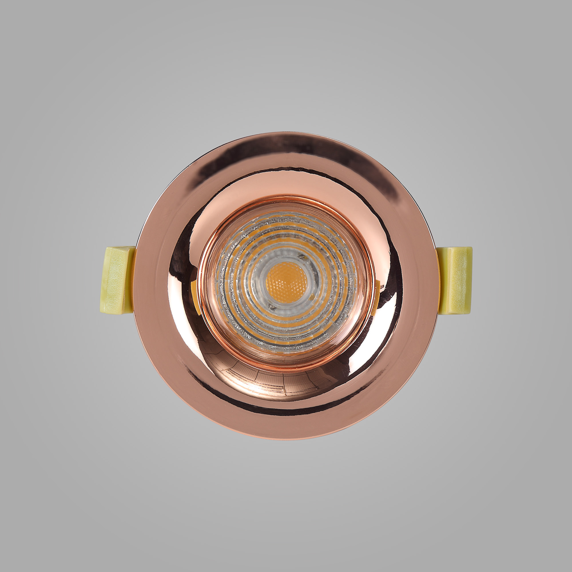 Bruve GU10 Recessed Round Rose Gold IP65 Downlighter, Cut-Out 68mm DX200406  Dlux Bruve IP65